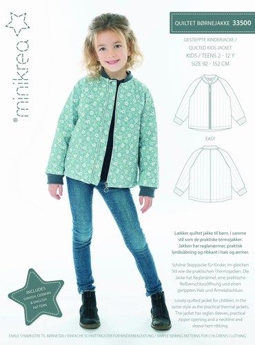 Minikrea quiltet jakke mønster børn – Stalden